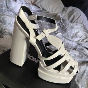 Cream Platform Heel